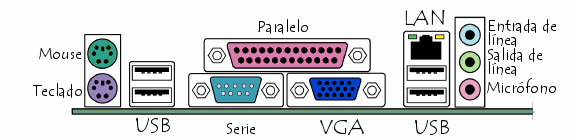 Conectores varios ordenador